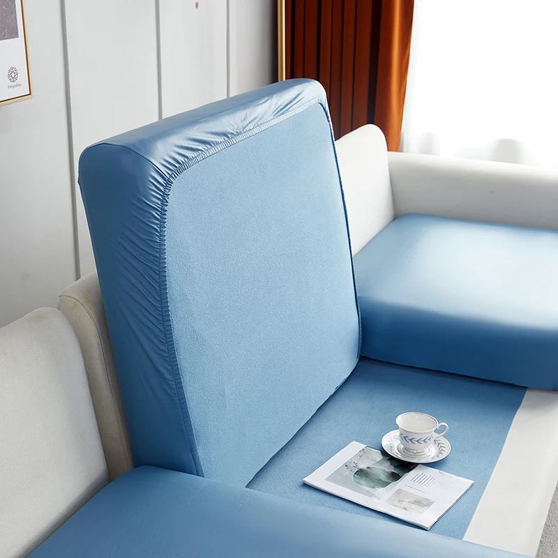 Stretch PU leather waterproof sofa cushion cover sofa seat slipcover backrest cover easy clean sofa protector for pets kids - Image 9