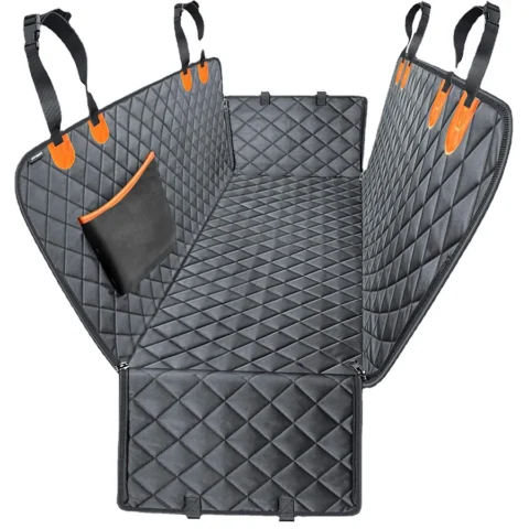 Dog Car Seat Cover for Pets Seat Cover Hammock 600D Heavy Duty Scratch Proof Nonslip Durable Soft Back Seat Covers for Cars