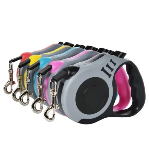 Automatic Retractable Durable Nylon Lead 3m 5m Dog Leash for Small Dogs Cat Puppy Outdoor Travel Walking Hiking Traction Rope