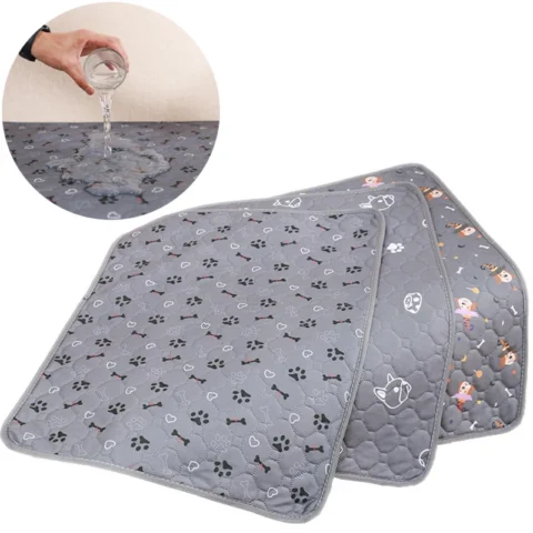 Reusable Dog Pee Pad Blanket Absorbent Diaper Washable Puppy Training Pad Pet Bed Urine Mat for Pet Car Seat Cover Pet Bed Ne