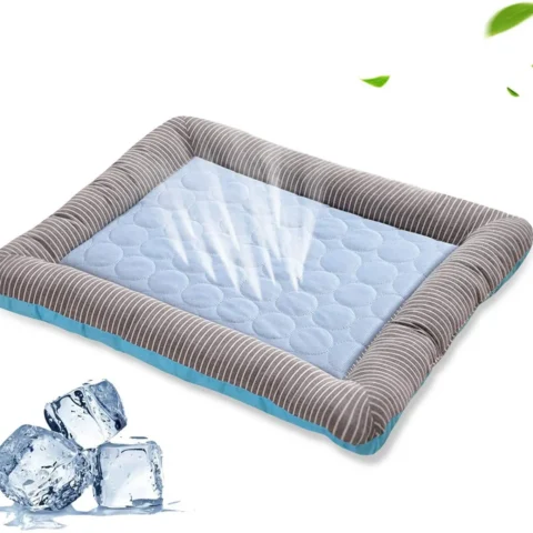 Cooling Pad Bed for Dogs Cats Puppy Kitten Cool Mat Pet Blanket Ice Silk Material Soft for Summer Sleeping Pink Blue Breathab