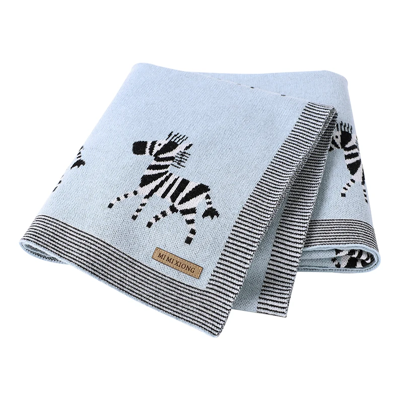Cotton Knitted Baby Blanket Newborn Boys Girls Super Soft Stroller Basket Swaddle Wrap Plaid 100*80cm Infant Receiving Bed Quilt - Image 13