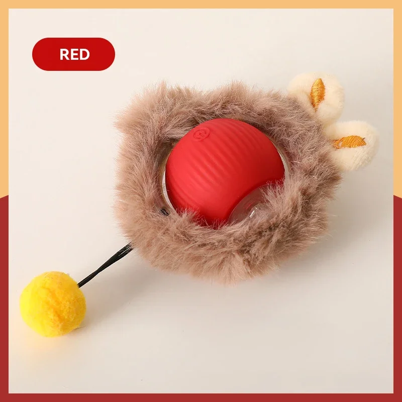 Rechargeable Automatic Rolling Ball Cat Toy – Fake Tail, Imitate Mouse, Electric Interactive for Cats & Dogs - Image 10