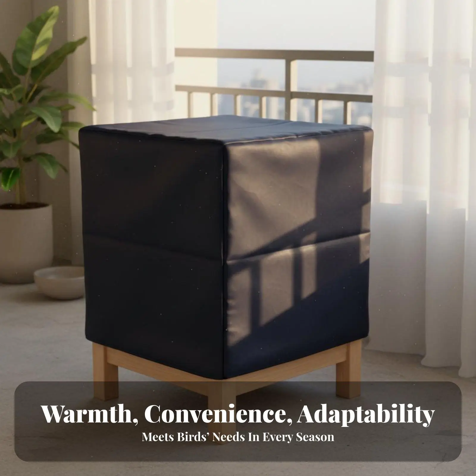 Bird Cage Cover Windproof Sun Blocking Pet Supply for Indoor, Living