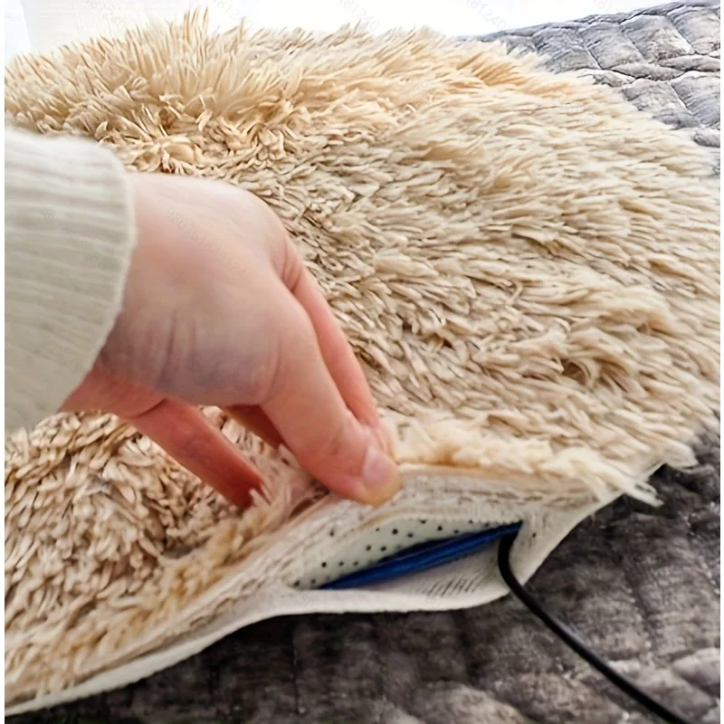 1pc 40cm Pet Electric Blanket Heating Pad Dog Cat Bed Mat Pet Dog Sofa Cushions Pet Space Beds Heater Home Pet Heating Produc