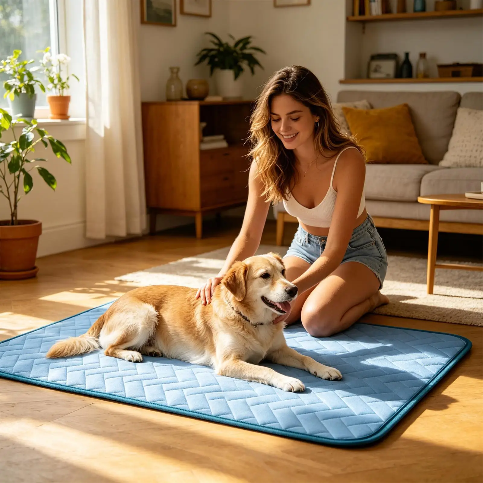 Pet Ice silk Mats Summer Cat Dog Sofa Nest Bed Cooling Sleeping Pad For Small Dogs Pets Durable Sofa Cooling Pad Blanket