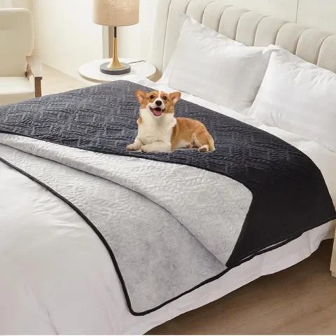 Waterproof Bed Cover Pet Dog Blanket for Furniture Bed Protector Couch Cover for Dogs Cats Dirt-Proof Non-Slip Backing Bedspr