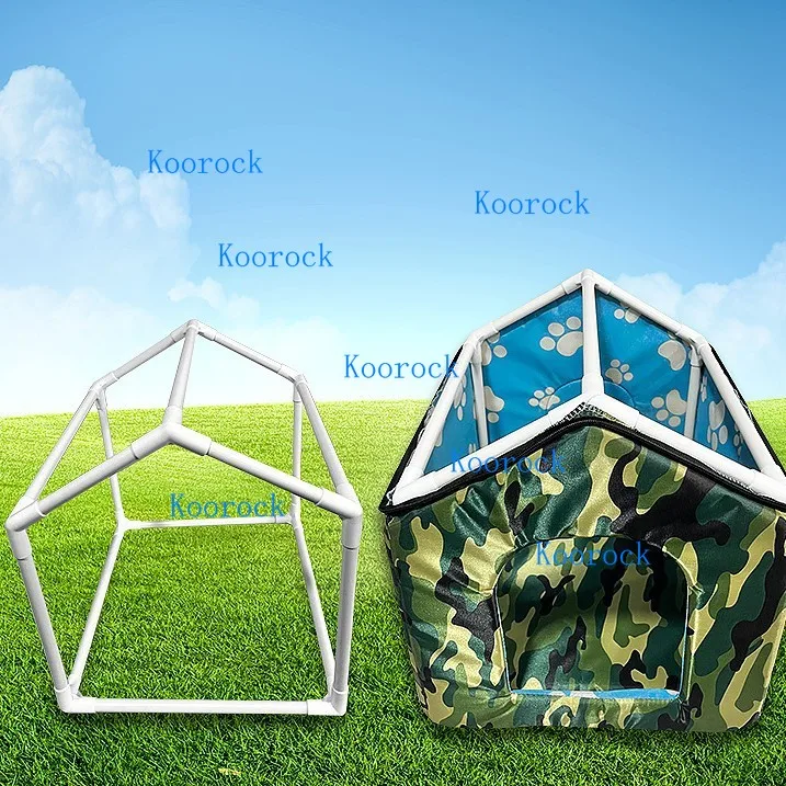 Portable Weatherproof Pet House: Insulated Foldable Shelter for Outdoor Stray Cats & Dogs with Removable Washable Cover