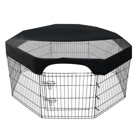 A67P-Octagon Pet Playpen Cover Mesh Pet Playpen Cover Puppy Cat Fence Cage Covers 24 Inches