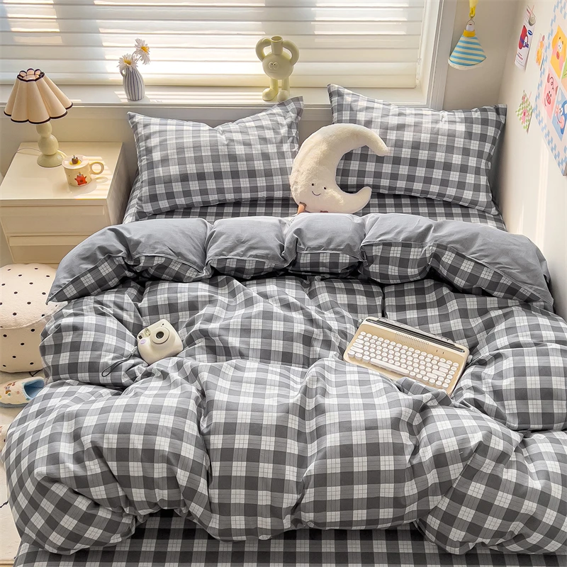 New Cute Stars Printed Bedding Set 4/3/1 Pcs Skin-friedly Breathable Duvet Covers Comfortable Durable Single Double Quilt Cover - Image 15