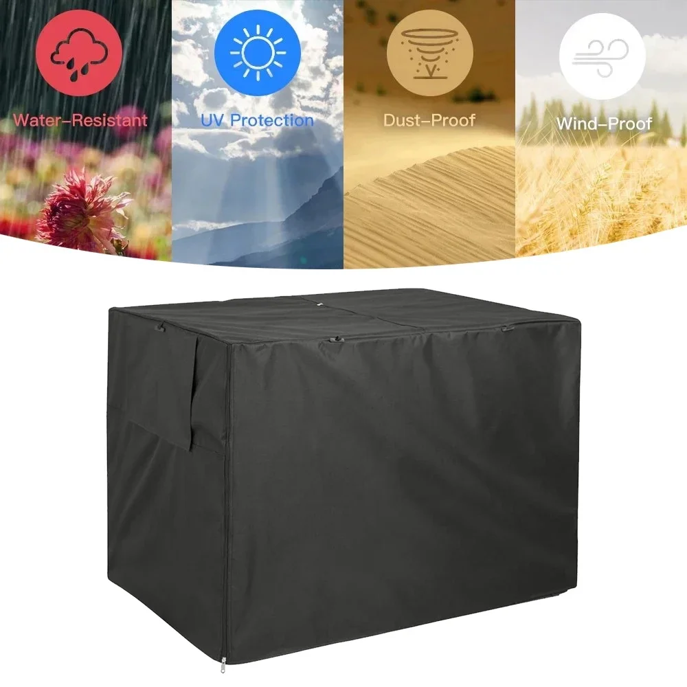 Outdoor Dog Crate Cover Rainproof Dust Windproof Pet Kennel Cover Universal Pet Breathable Kennel Cage Covering