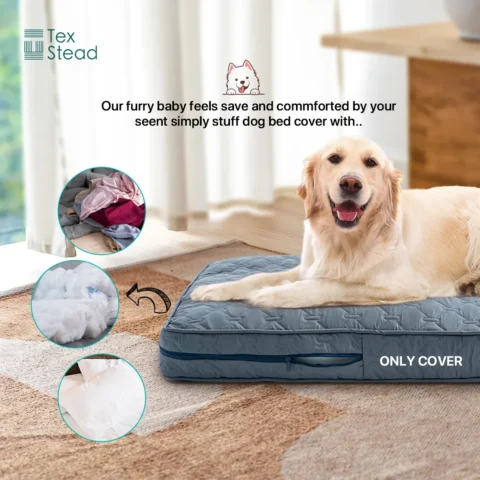 DIY Brushed Dog Bed Cover,Washable Waterproof Pet Mat,PU Foam Anti-Slip Protector,Solid Kennel Blanket,Custom Crate Pad