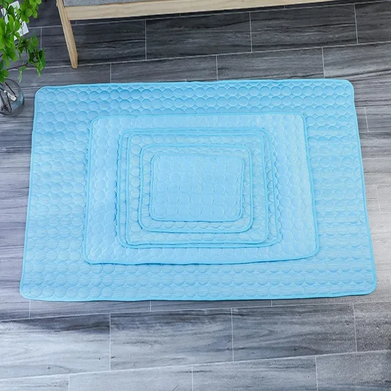 Dog Cooling Summer Pad Mat For Dogs Cat Blanket Sofa Breathable Pet Dog Bed Summer Puppy Pet Mat Car Seat Cover Pet Supplies