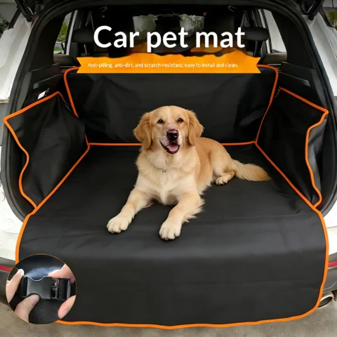Waterproof 600D Oxford Cloth Dog Car Seat Cover Pet Travel Dog Carrier Car Trunk Mat SUV Cargo Liner For Dogs