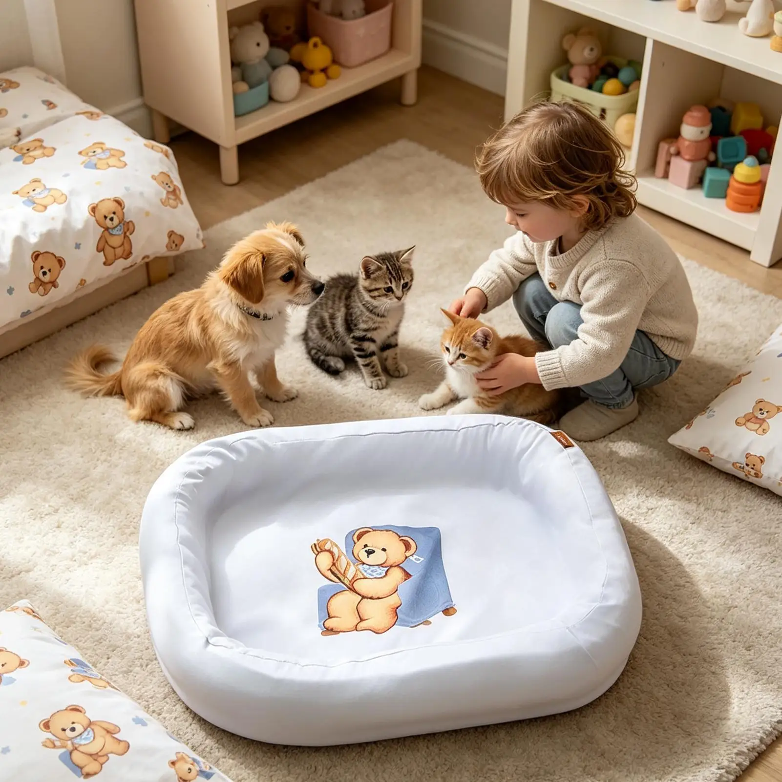Bed Cover For Dogs Washable Pet Mattress Protector Replacement Chew Proof Dog Bed Cover For Home Living Room Indoor Bedroom