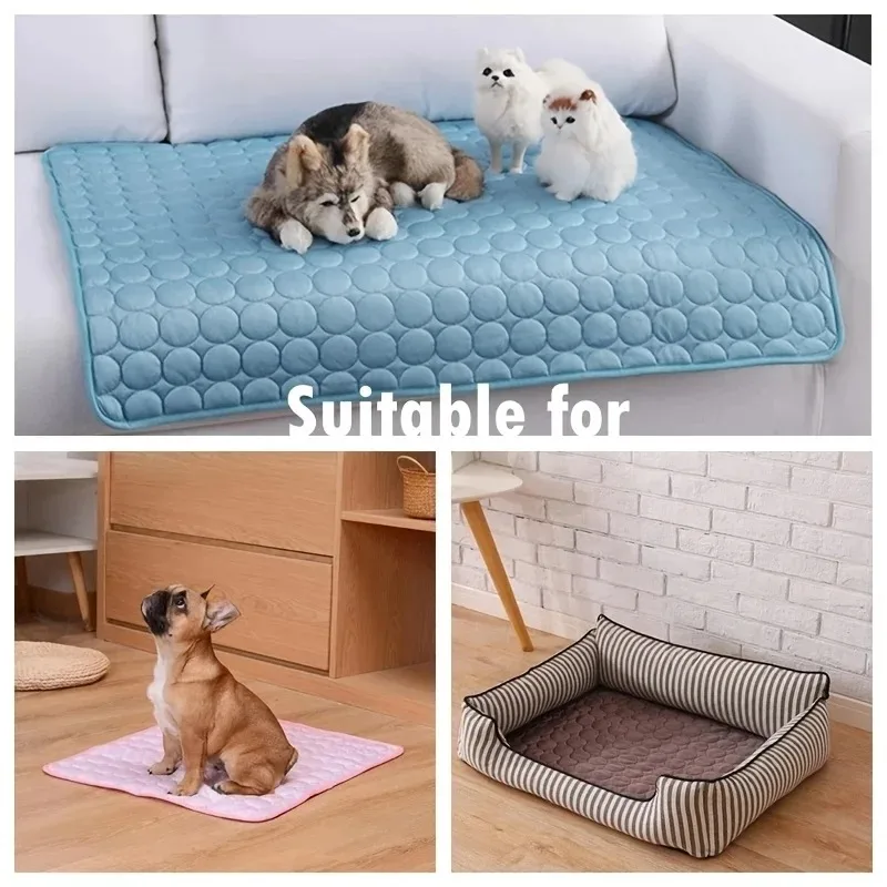 Dog Cooling Mat Summer Pet Cold Bed Extra Large For Small Big Dogs Pet Accessories Cat Durable Blanket Sofa Cat Ice Pad Blank