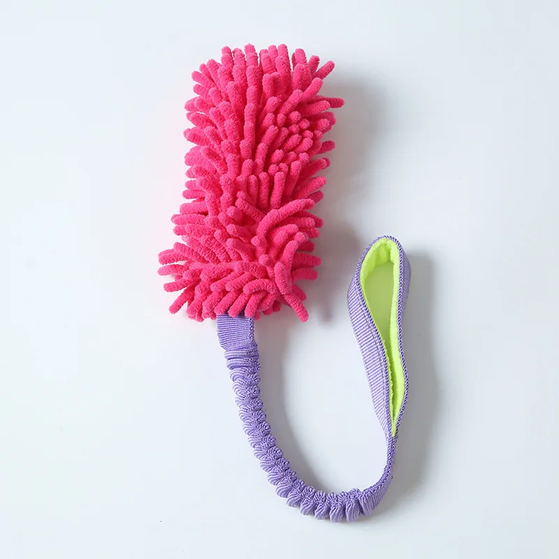 G37 Durable Dog Toys for Aggressive Chewers Soft Plush Pulling Rope Chew Toy with Sturdy Handle, Interactive Teeth Cleaning Toy - Image 8