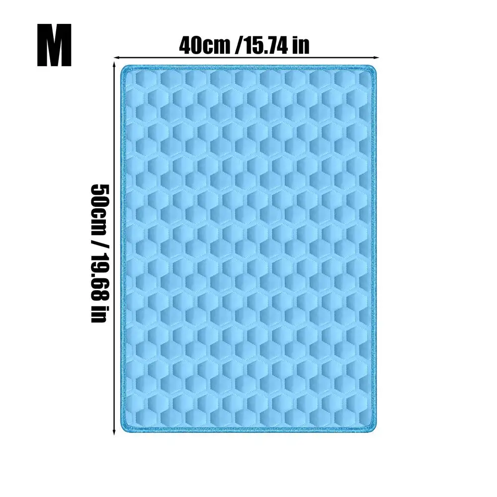 The Ultimate Cooling Pet Mat Breathable Washable Summer Pad Dog Cat Self Cool Blanket for Kennel Crate and Bed Sleeping Ice Silk - Image 9