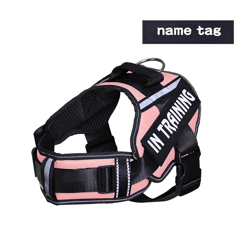 KOMMILIFE Adjustable Nylon Dog Harness Personalized Harness For Dogs Reflective Breathable Neck Guard Dog Harness Vest No Pull - Image 18
