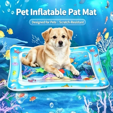Pet Water Sensory Mat Filled with Scratch Resistant Pad Toy Summer Doghouse Cat House Ocean Flap Pad Thickened Scratch Resist