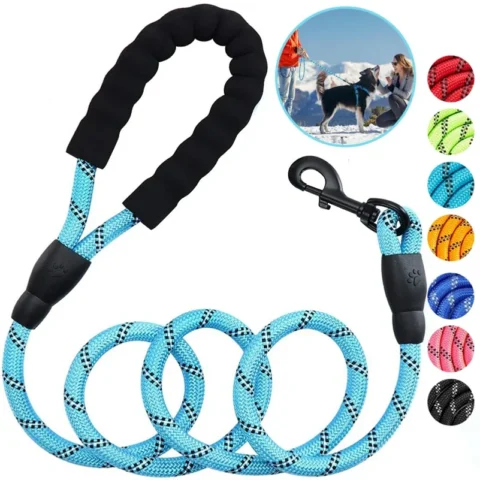3m pet Reflective Nylon tow rope non slip foam handle pet Adjustable towing ropes  large middlesmall dogs outdoors Pet Suppli