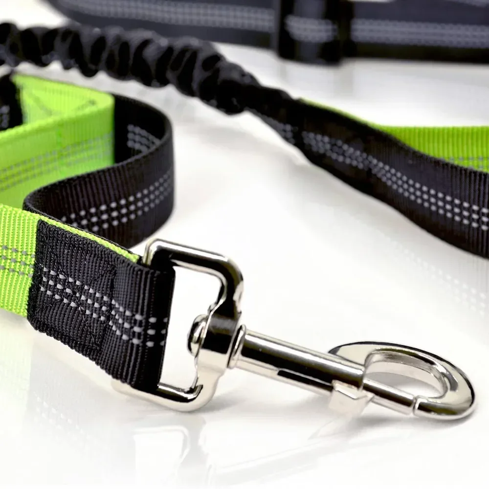 Retractable Dog Leash with Adjustable Waist Rope Hand Free Running Jogging Cycling Big Dogs Pet Elasticity Lead Pet Supplies