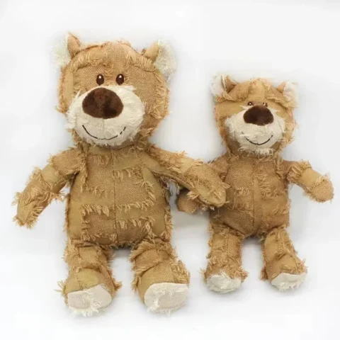 Pet Dog Plush Toys Bear Squeaking Stuffed Toys for Dogs Cat Chew Squeak Toy For Small Dogs Play Funny Training Dog Accessorie