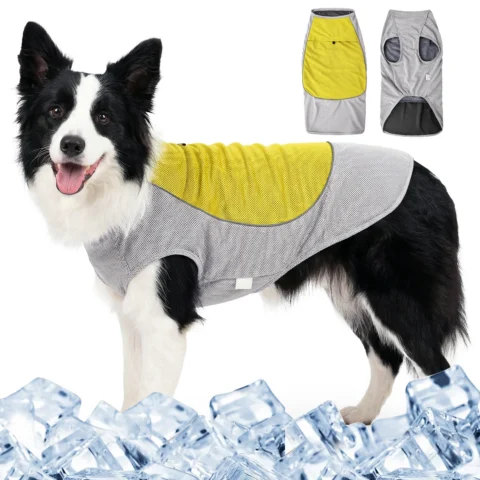 Dog Cooling Shirt,Breathable Dog Shirt for Small Medium Dogs Boy,Sun Protection Reflective Pet Vest,Summer Dogs Clothes