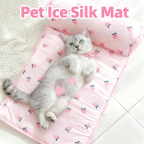 Summer Dog Cooling Mat Pet Ice Pads Cat Breathable Blanket Cat Washable Sofa Breathable Pet Dog Bed Small Animal Cold Bed