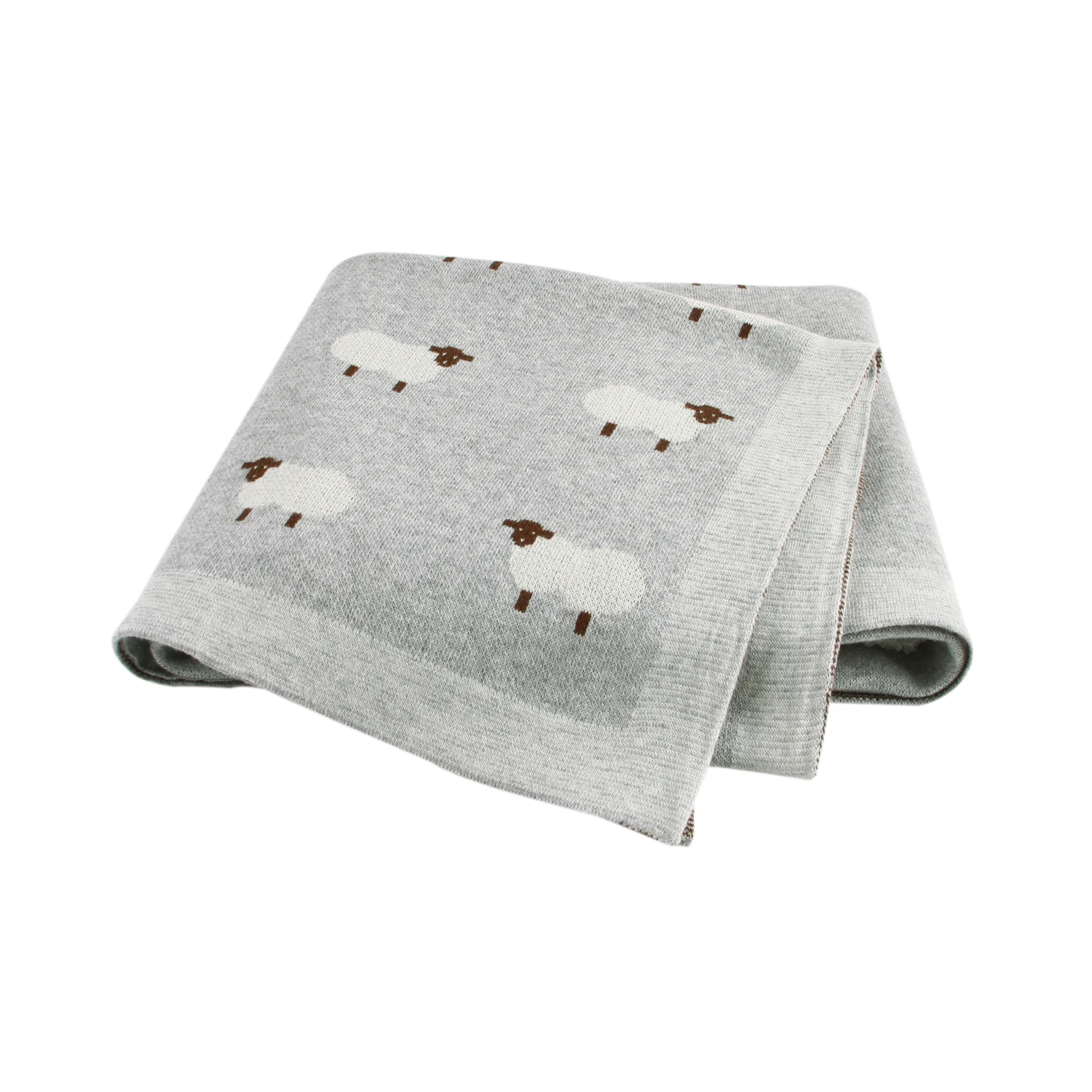 Cotton Knitted Baby Blanket Newborn Boys Girls Super Soft Stroller Basket Swaddle Wrap Plaid 100*80cm Infant Receiving Bed Quilt - Image 12