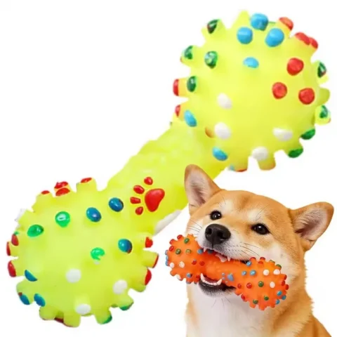 1PCS Dog Chew Toy Natural Rubber Safe Friendly Flexible Bite Resistant Teeth Cleaning Durable Pet Toy for Puppy Small Large D