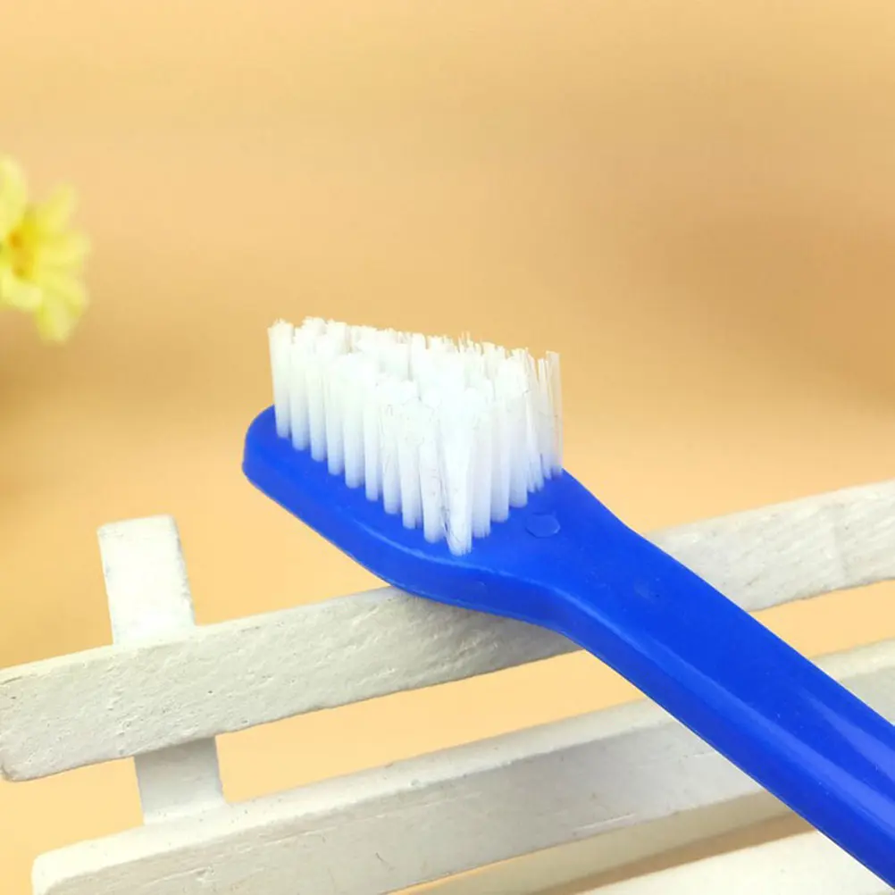 2Pcs Dog Toothbrush Dual Head Small Large Brush Heads for Cats Dogs Soft Tapered Bristles Safe Oral Hygiene Pet Toothbrush