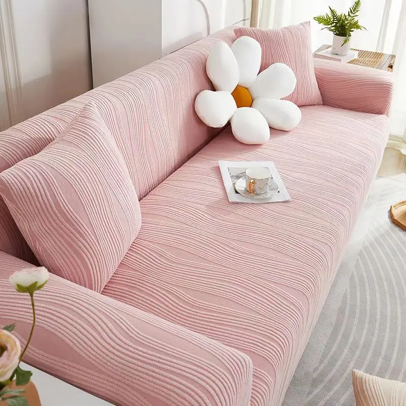 90-360cm Full Package Universal Elastic Sofa Slipcover Solid Color Anti Cat Scratch Durable 2/3/4/5 Seater Sofa Cover All Season - Image 2
