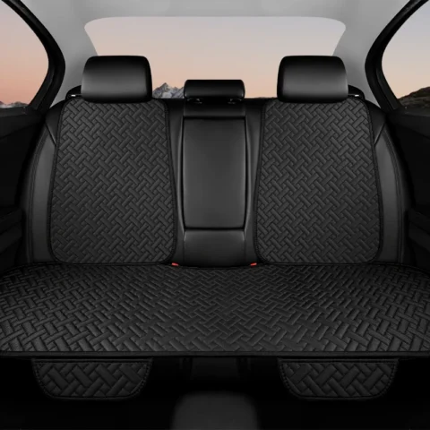 Car Seat Cushion, All Season Universal Linen, Driver's Seat Cover, Small Waist, Single Piece Three Piece Set, Half Pack