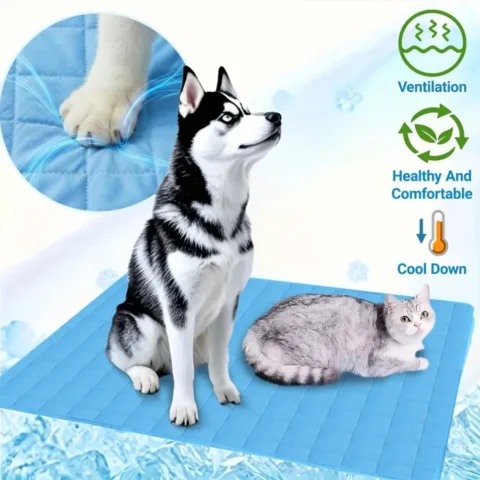 Cooling Dog Mat Summer Pad Mat For Dogs Cat Ice Silk Blanket Sofa Breathable Pet Dog Bed Summer Washable For Small Large Dog 