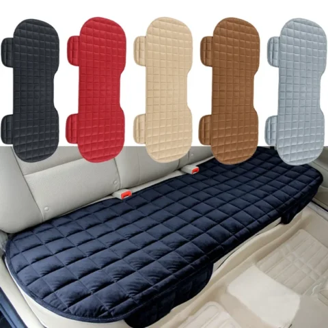 Car Seat Cover Front Rear Flocking Cloth Cushion Non Slide Winter Auto Protector Mat Pad Keep Warm Universal Fit Truck Suv Va