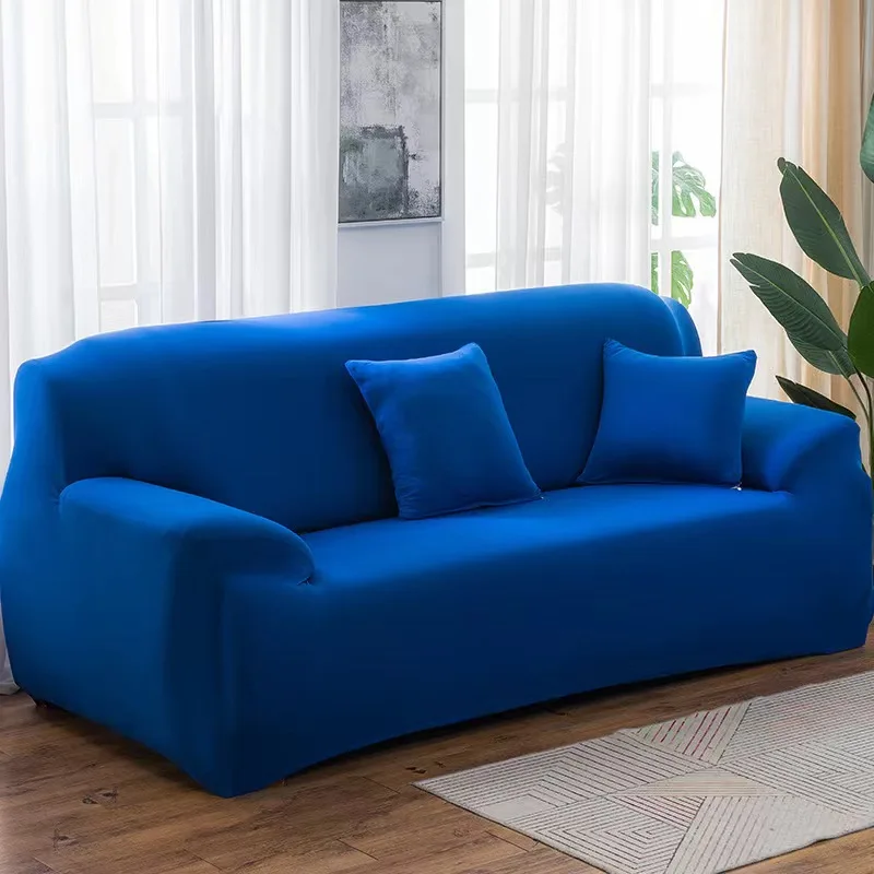 Solid Color Elastic Sofa Covers for Living Room Spandex Sectional Corner Sofa Slipcovers Couch Chair Cover 1/2/3/4 Seater - Image 7