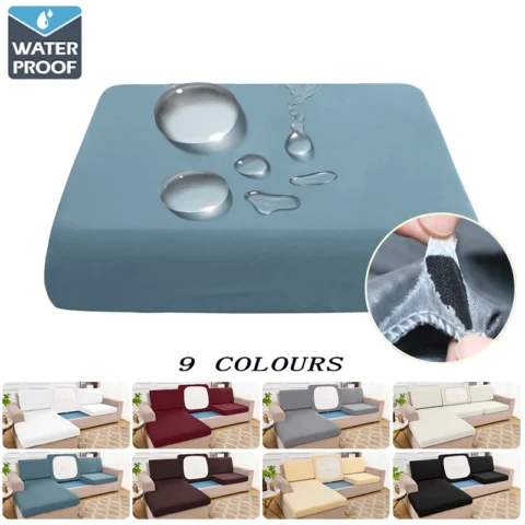 Waterproof Sofa Cushion Covers Non-slip Silky Sofa Seat Covers Furniture Protector Soft Stretch Sofa Cover For Living Room Ho