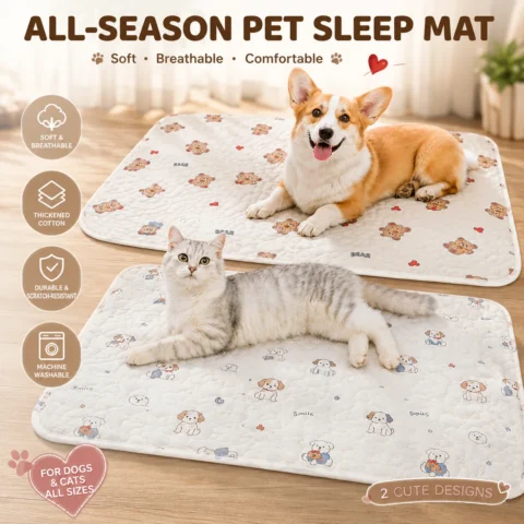 Summer Mat Pet Cooling Ice Blanket Mat Moisture Proof Dog Floor Sofa Cushion Skin Friendly Cat Sleep Breathable Pet Bed Cover