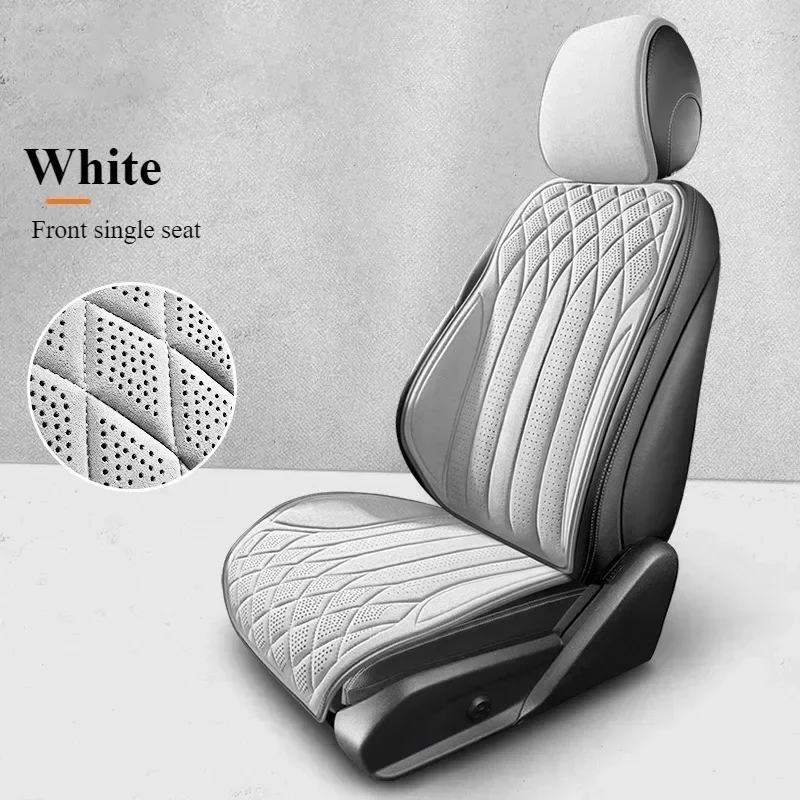 Universal Car Seat Covers,Soft Suede Fabric in Elegant Diamond Pattern,Breathable Car Seat Cushions for All Seasons,Full Set - Image 14