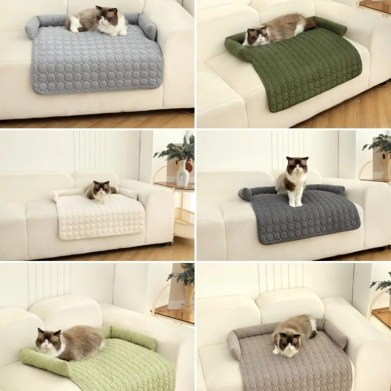 1 Pcs 75x75cm Non-Slip Dog Bed Cover and Pet Blanket Sofa Pet Bed Mat Car Mattress Protectors Furniture Couch Covers Supplies