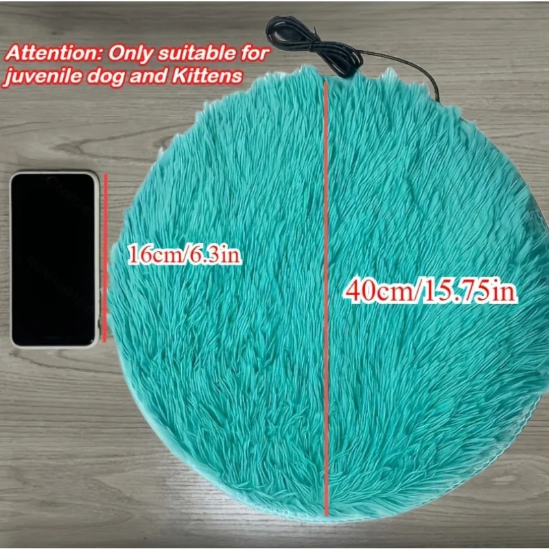 1pc 40cm Pet Electric Blanket Heating Pad Dog Cat Bed Mat Pet Dog Sofa Cushions Pet Space Beds Heater Home Pet Heating Produc