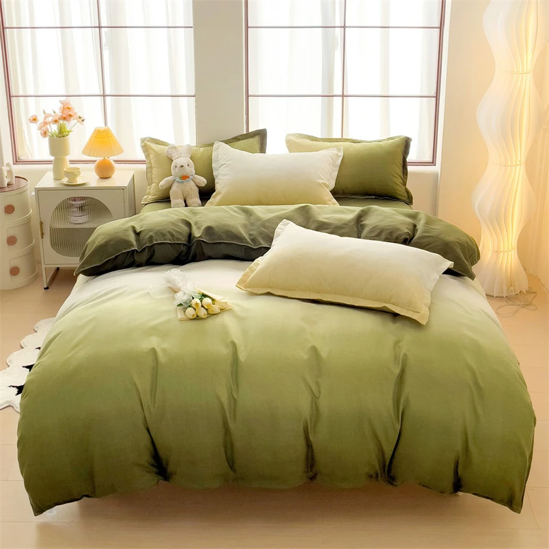 New Cute Stars Printed Bedding Set 4/3/1 Pcs Skin-friedly Breathable Duvet Covers Comfortable Durable Single Double Quilt Cover - Image 33