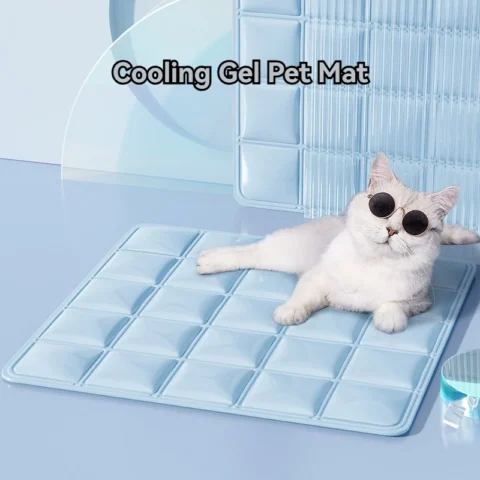 Summer Cooling Pet Ice Pad Cool Sleep Mat for Dogs Cats Breathable Chill Cushion Cat Mat Dog Cooling Bed Kennel for Hot Weath