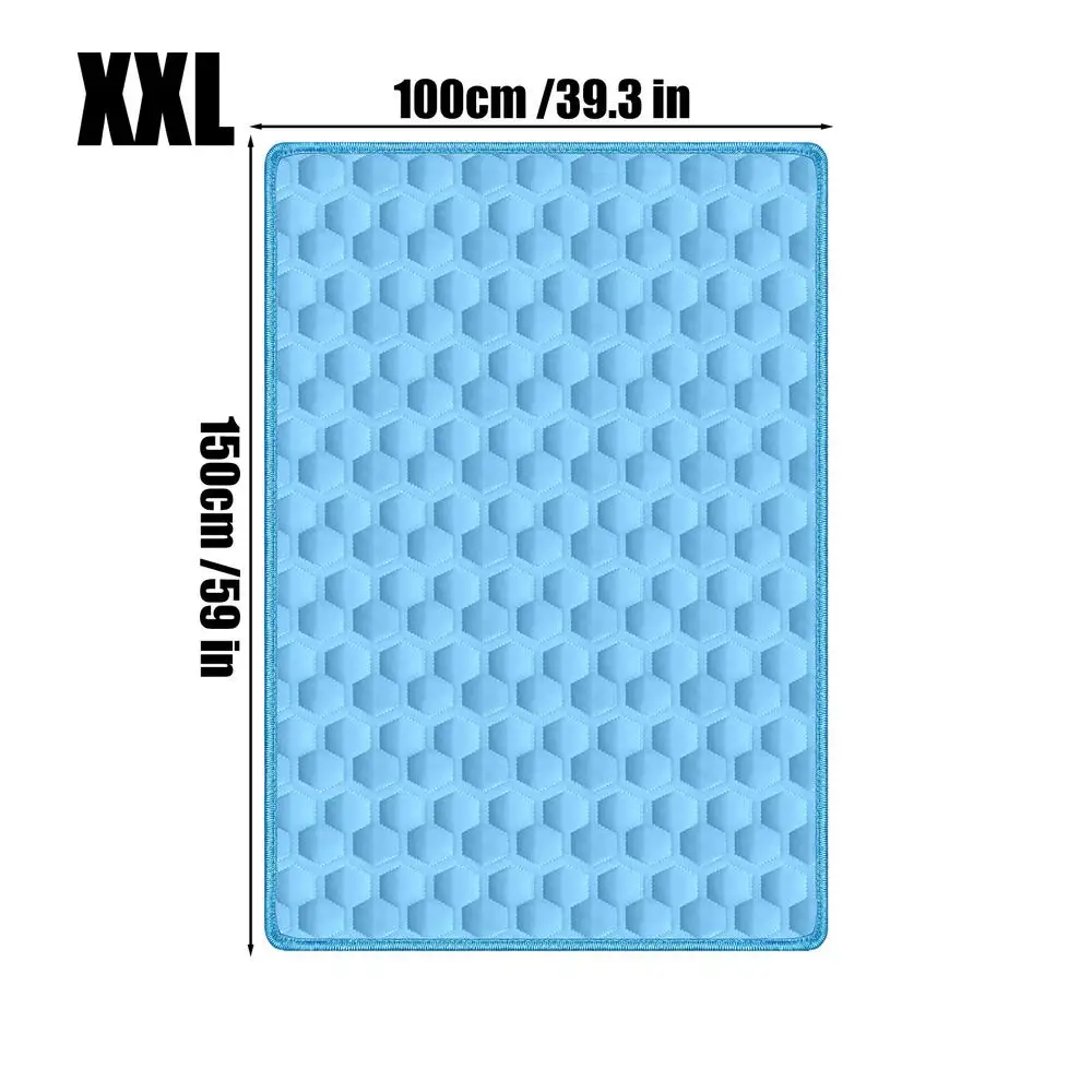 The Ultimate Cooling Pet Mat Breathable Washable Summer Pad Dog Cat Self Cool Blanket for Kennel Crate and Bed Sleeping Ice Silk - Image 8