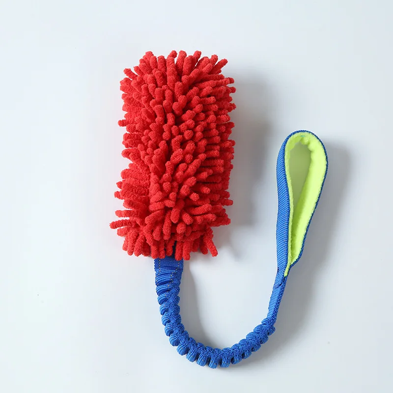 G37 Durable Dog Toys for Aggressive Chewers Soft Plush Pulling Rope Chew Toy with Sturdy Handle, Interactive Teeth Cleaning Toy - Image 13