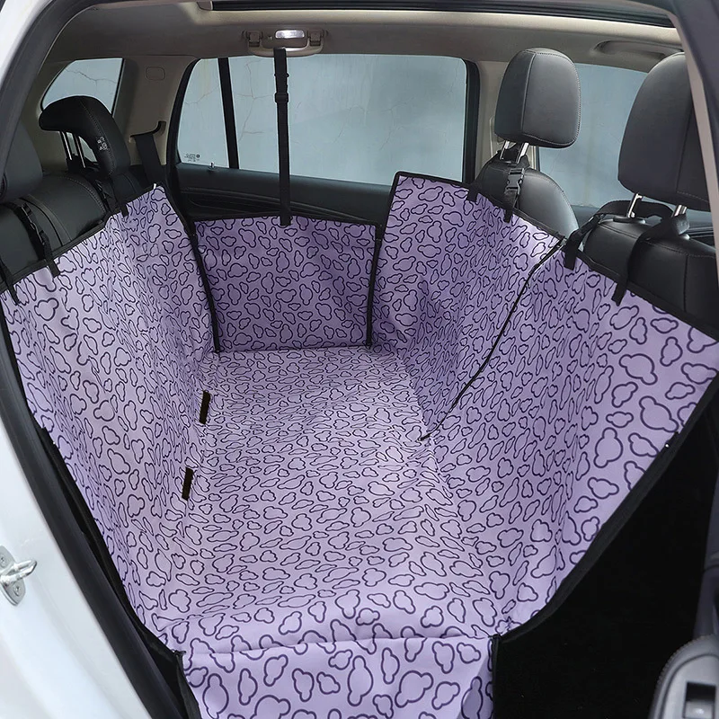 Dog Car Seat Cover Waterproof Pet Dog Carriers Travel Mat Hammock For Small Medium Large Dogs Car Rear Back Seat Safety Pad - Image 2