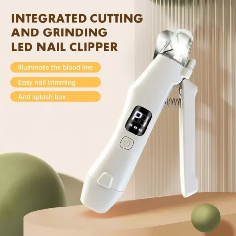 LED Light Pet Nail Clipper Cutter Grinder 2 In 1 Cat Dog Nail Trimmer Scissors Grooming Tool With Nail File