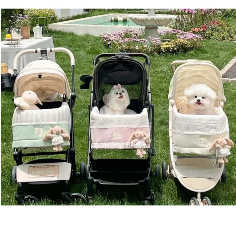 Super Soft Pet Dog Stroller Cover,Cozy Front Cover Keep Out Dirt-For Pet Stroller,Soft Cotton Stroller Accessories With Bunny