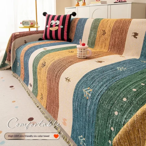 Living Room Sofas Covers For L Shaped Home Sofa Cover With Tassel Sofa Cover L Shaped Sectional Couch Towel Full Set